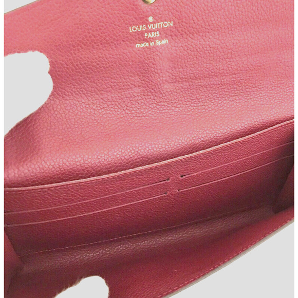 Red Louis Vuitton LV Monogram Empreinte Portefeiulle Curieuse Long Wallet - Picture 9 of 10